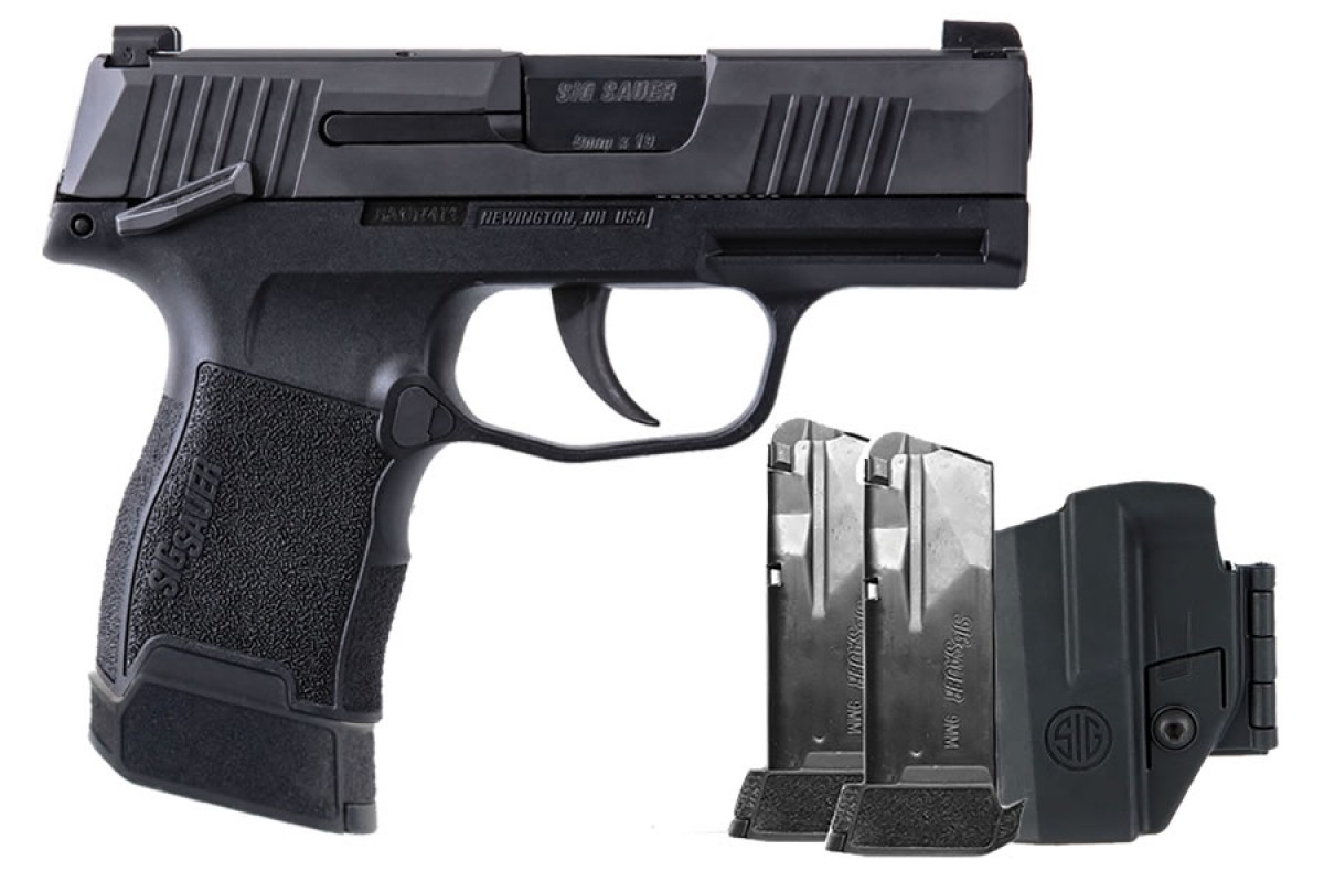 Sig Sauer P365 9mm 12rds 3 Mags + Holster 365-9-BXR3-MS-TACPAC